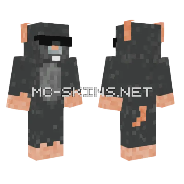 Mouse Skin Minecraft skin, front and back