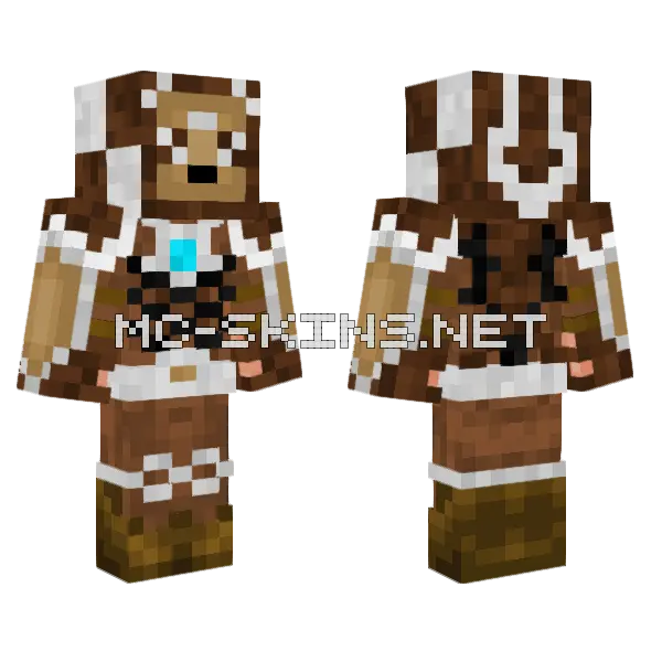 Moussetea Builder Cape, front and back