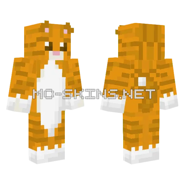 Mow Cat Minecraft skin, front and back