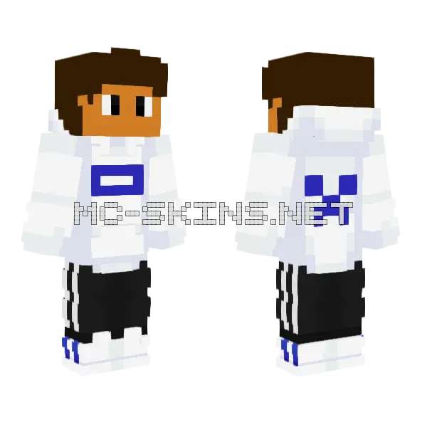 Mpht Shard Fresh Moves Eyes Minecraft skin, front and back