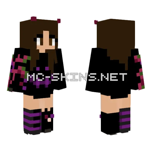 Mpm Girl Minecraft skin, front and back