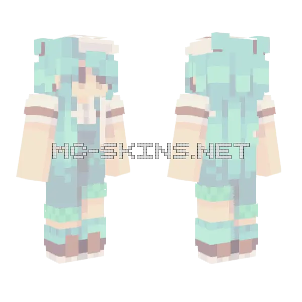 Mr Blue Sky Rce Minecraft skin, front and back