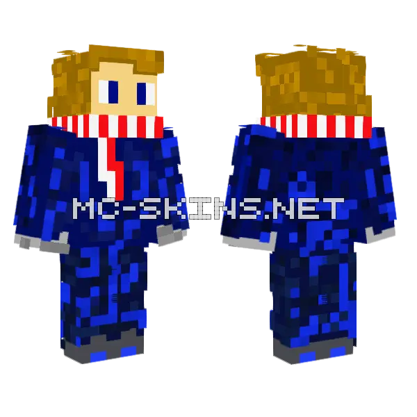 Mr Cool Minecraft skin, front and back
