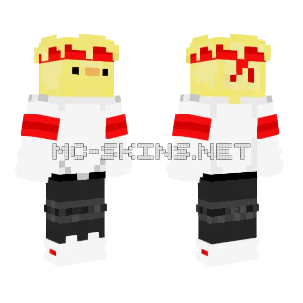 Mr Duck Minecraft skin, front and back