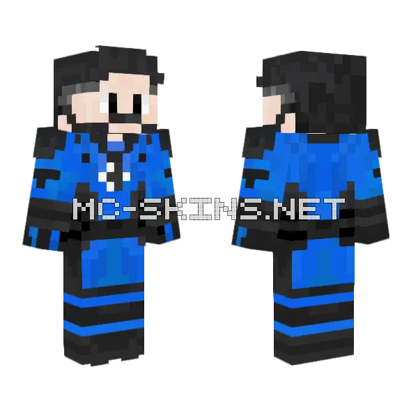 Mr Fantastic 2022 Minecraft skin, front and back