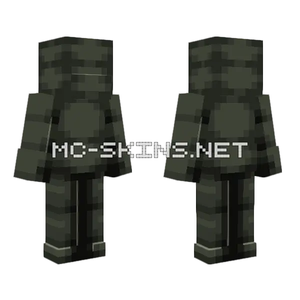 Mr Game Watch Minecraft skin, front and back