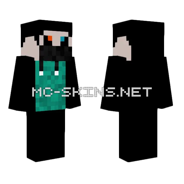 Mr Gamer Minecraft skin, front and back