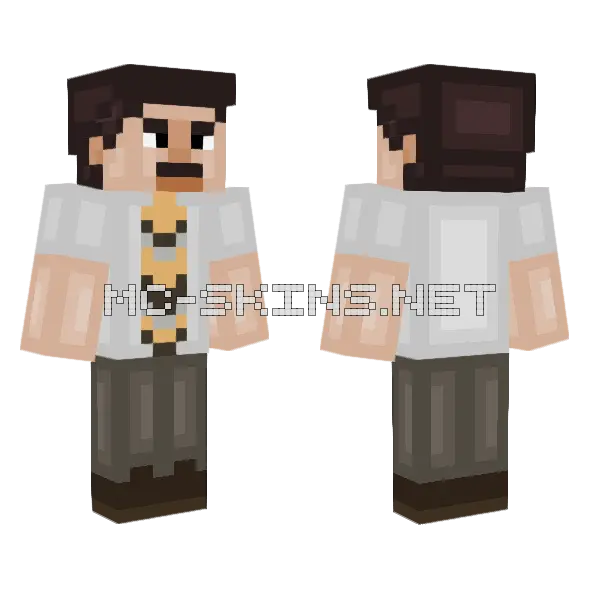 Mr George Wilson Minecraft skin, front and back