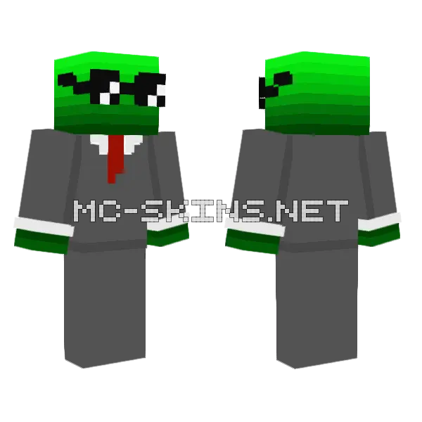 Mr Illness Minecraft skin, front and back