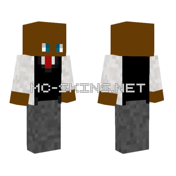 Mr Jonas Post Injury Minecraft skin, front and back