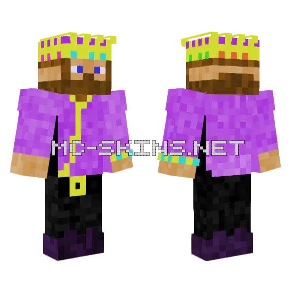 Mr King Henry Minecraft skin, front and back