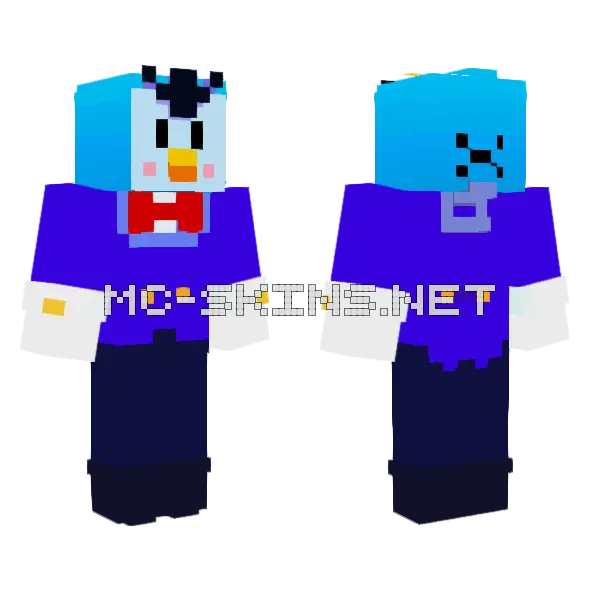 Mr P Minecraft skin, front and back