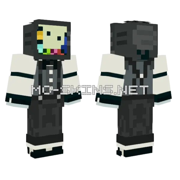 Mr Puzzles SMG4 Minecraft skin, front and back