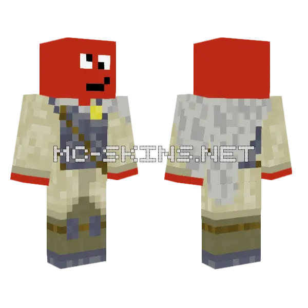 Mr Red, front and back