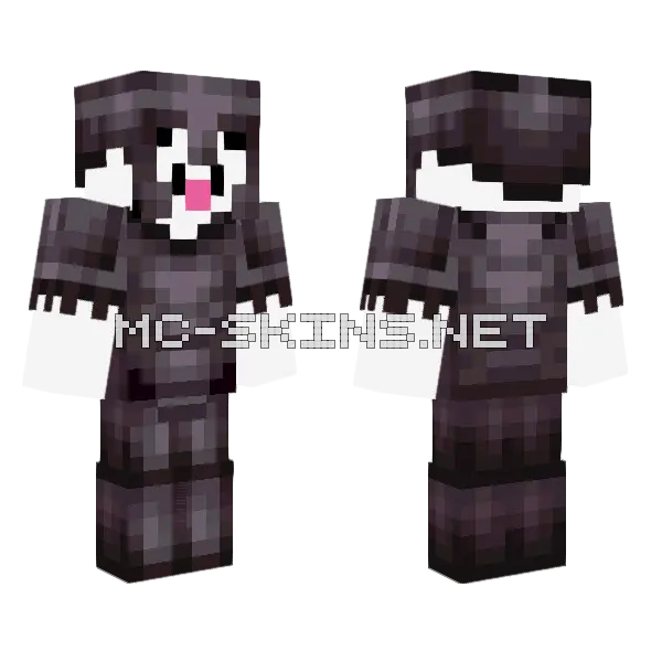 Mr Smiley Loves The Nether Minecraft skin, front and back