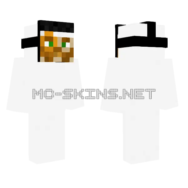 Mr Smiley With A Mask Minecraft skin, front and back