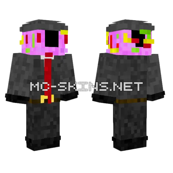 Mrdonut Minecraft skin, front and back