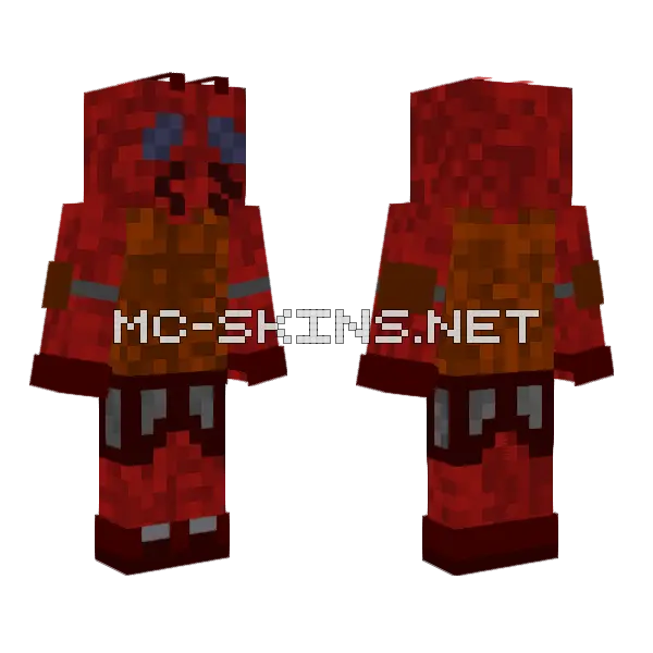 Mrowa Wojownik Minecraft skin, front and back
