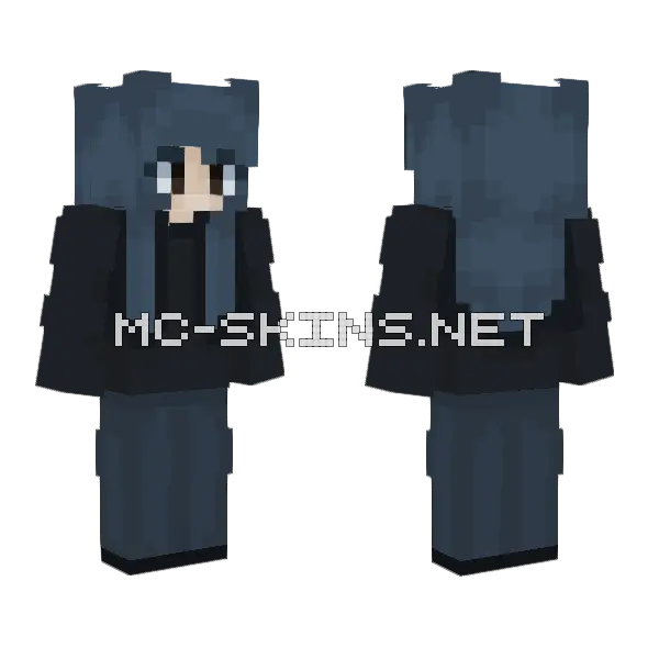 Mrreow Minecraft skin, front and back