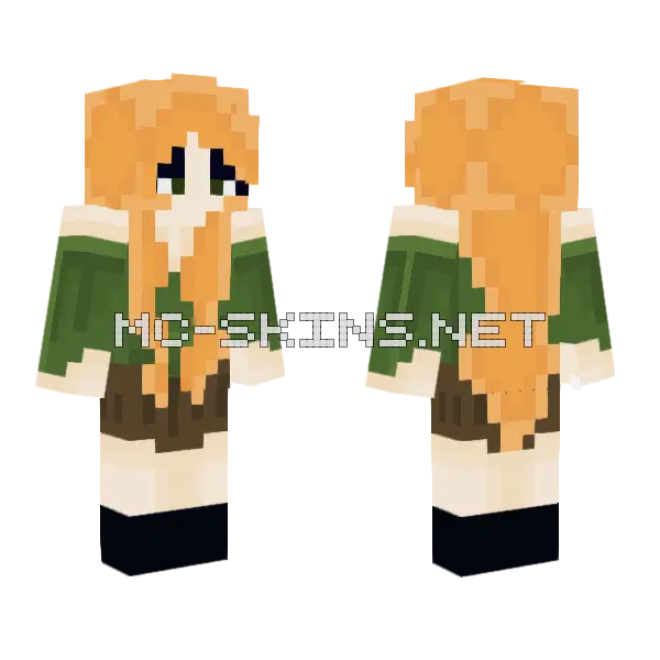 Mrs Afton Minecraft skin, front and back