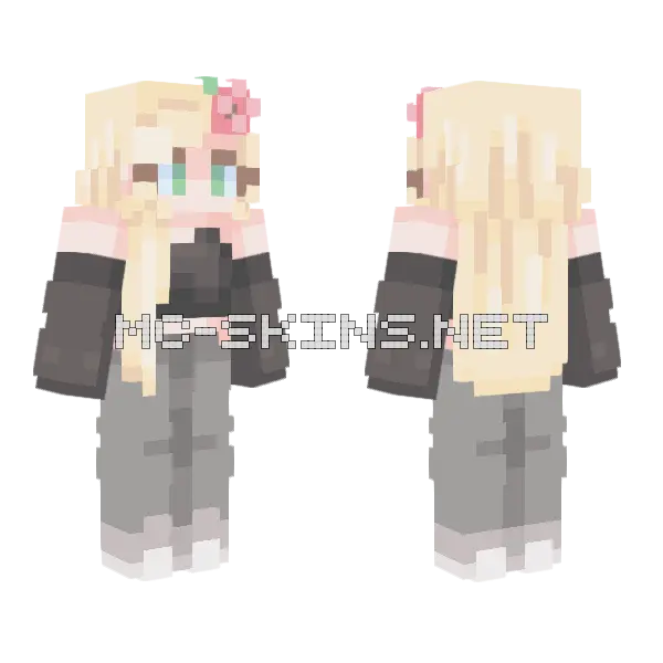 Ms Birb Skindex Academy Teacher Minecraft skin, front and back