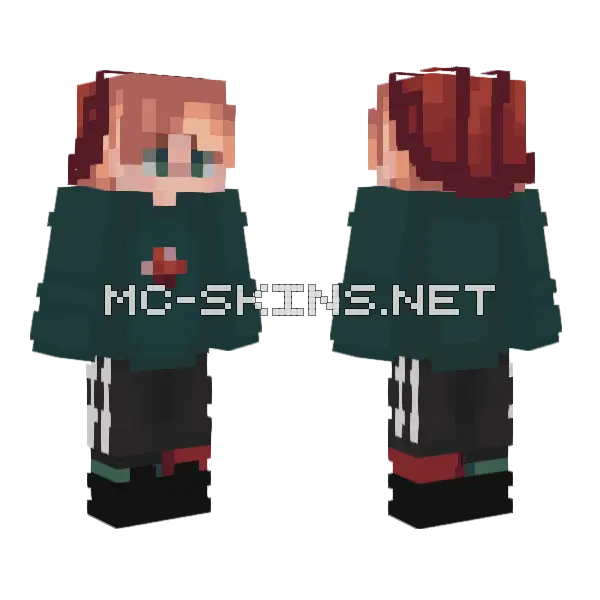 Muchroom Boy Minecraft skin, front and back