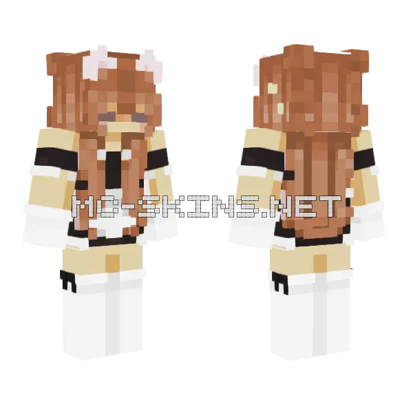 Muffnqueen Minecraft skin, front and back