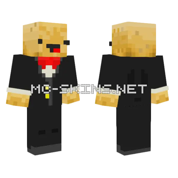 Mugiwarapotato Suit Minecraft skin, front and back
