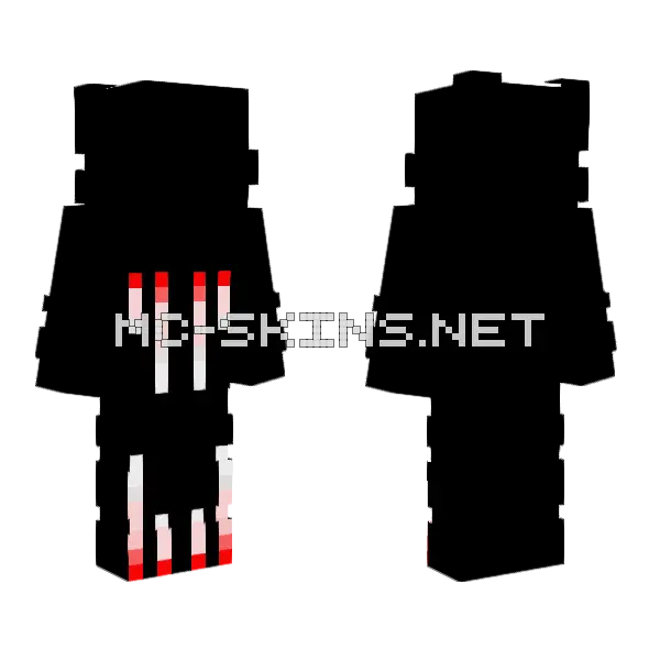Mugm Minecraft skin, front and back
