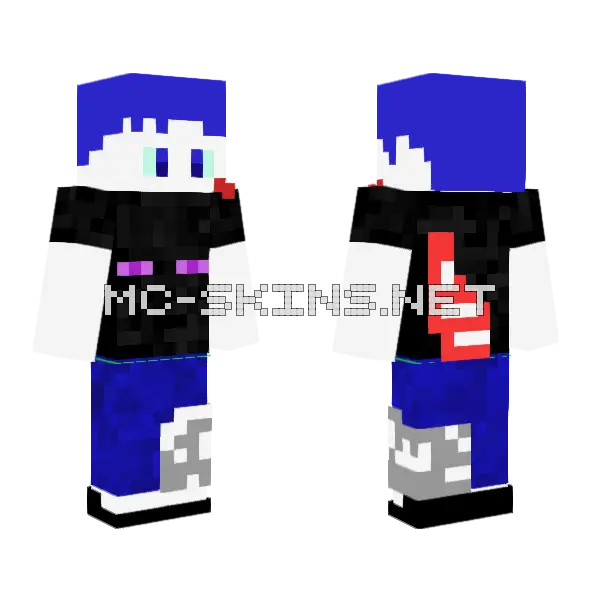 Multiuniversal Wars Minecraft skin, front and back