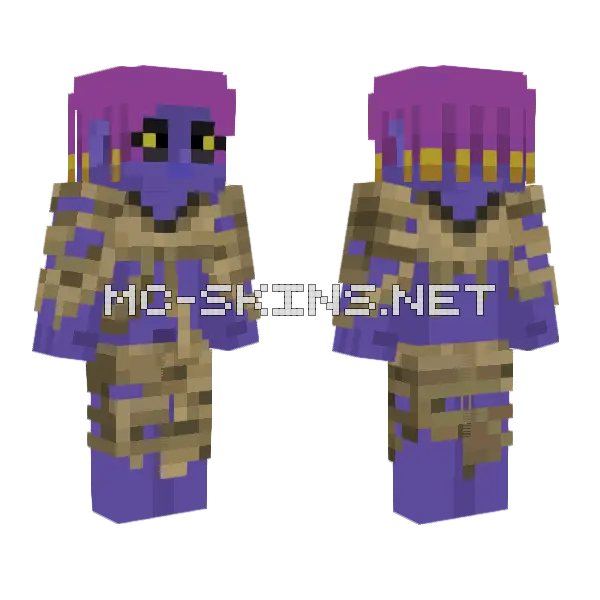 Mummy Maphis Minecraft skin, front and back