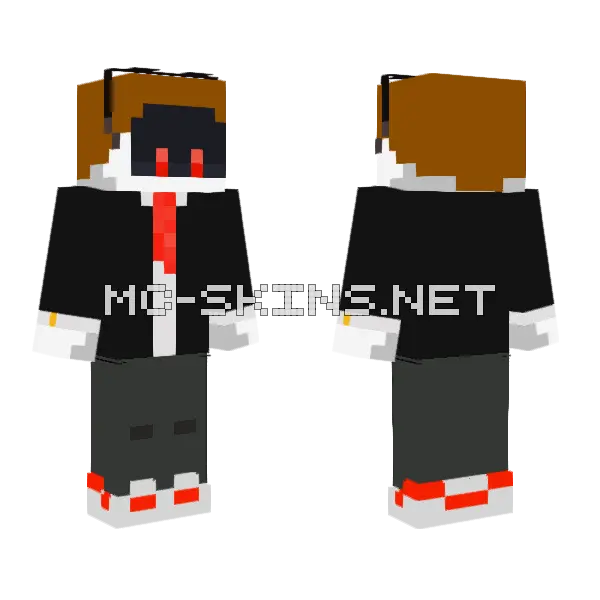 Murder Drone Agent Minecraft skin, front and back