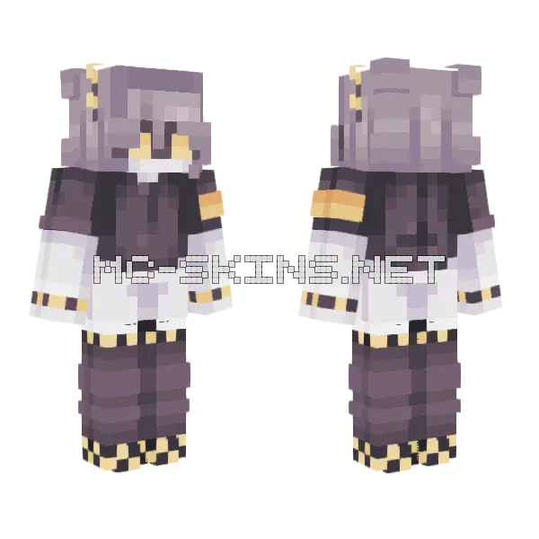 Murder Drones Minecraft skin, front and back