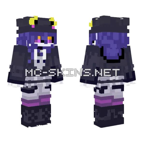 Murder Witch Minecraft skin, front and back