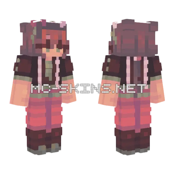 Murders Minecraft skin, front and back