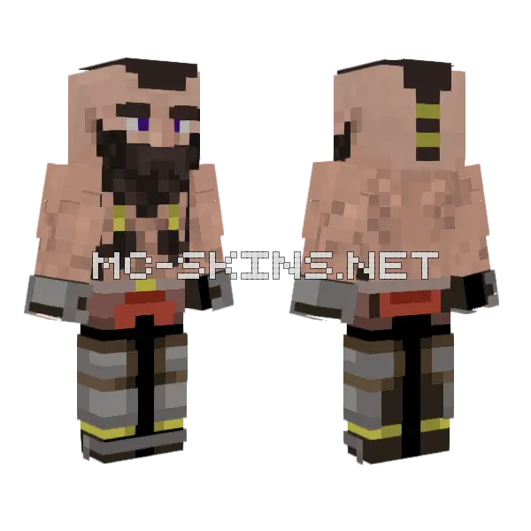Muscular Blacksmith, front and back