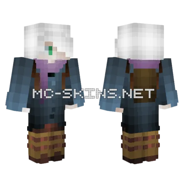 Mushishi Ginko Skin Minecraft skin, front and back
