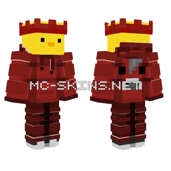Mushroom Cube OG Minecraft skin, front and back