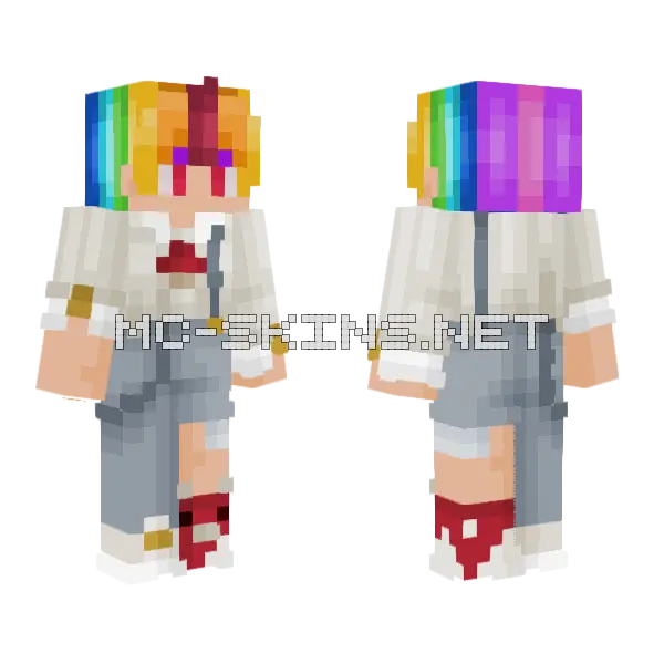 Mushroom Person Outfit Minecraft skin, front and back