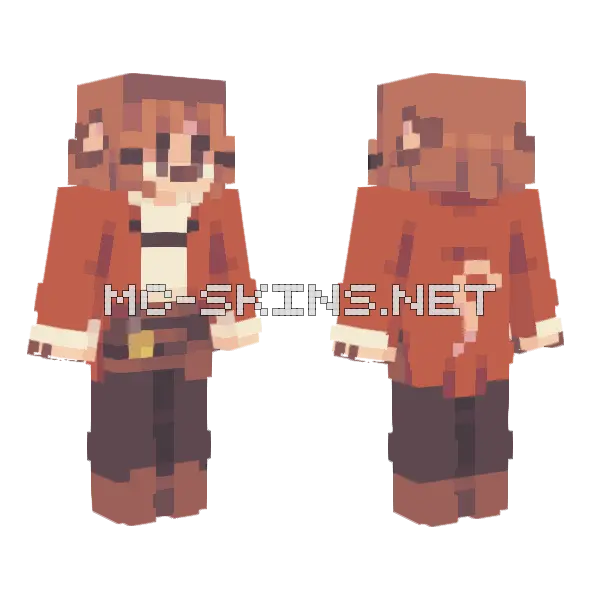 Mushroom Rats SMP Minecraft skin, front and back