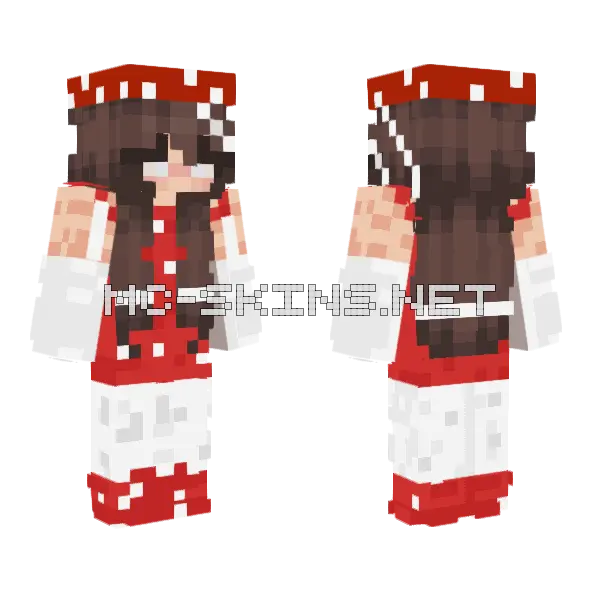Mushroom Soup Girl Minecraft skin, front and back