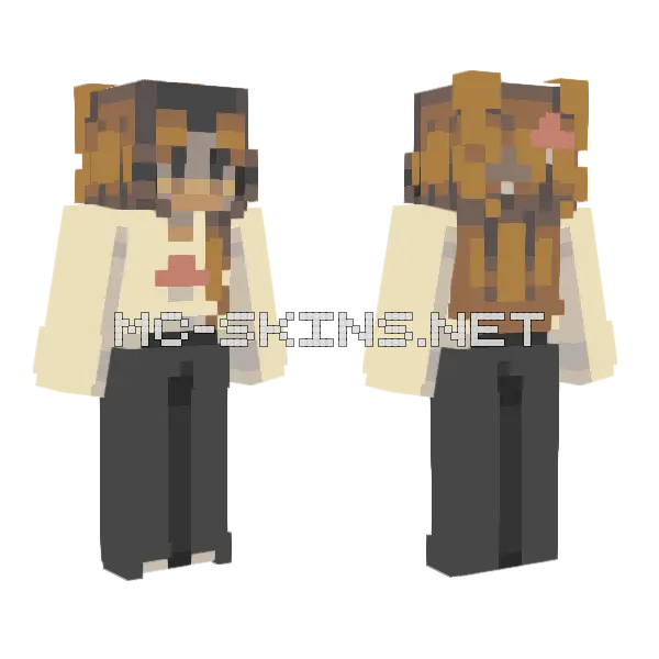 Mushroom Stew Minecraft skin, front and back