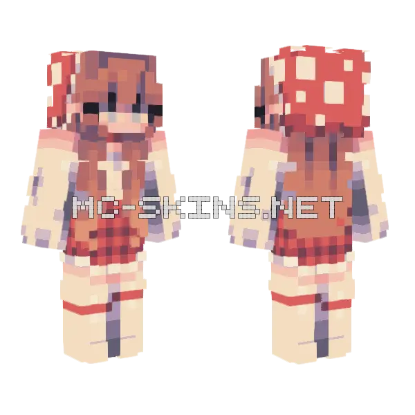 Mushroom5 Minecraft skin, front and back