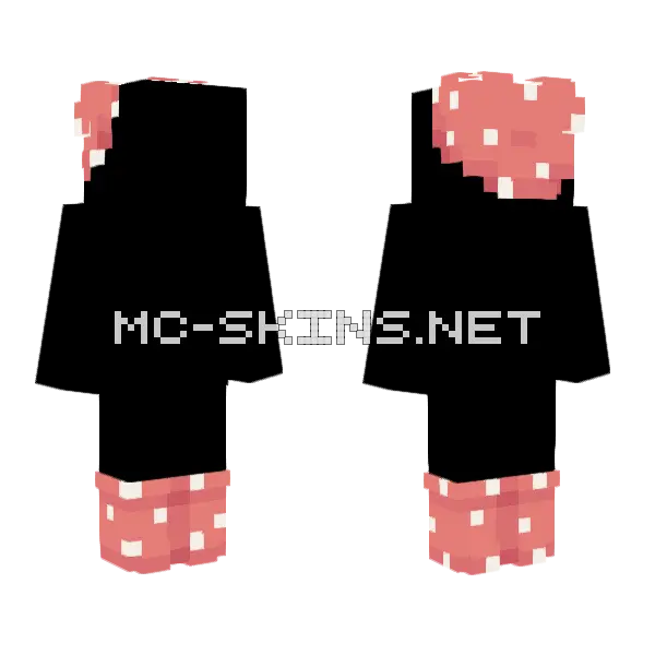 Mushy Hat And Bootys Minecraft skin, front and back