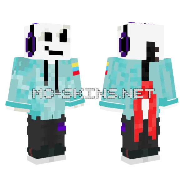 Music Skin Minecraft skin, front and back