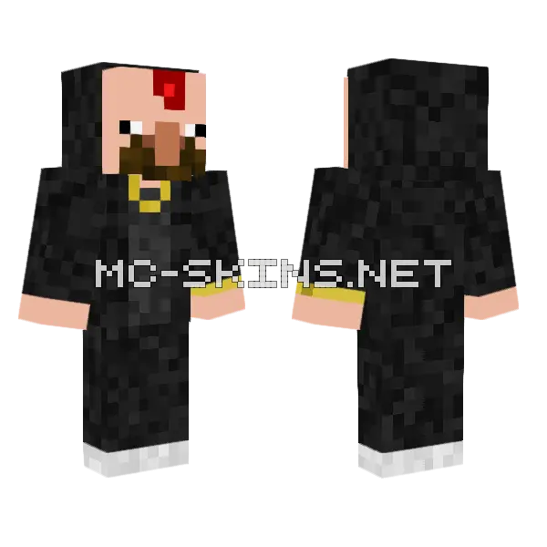 Mustachioed Man In Suit Minecraft skin, front and back