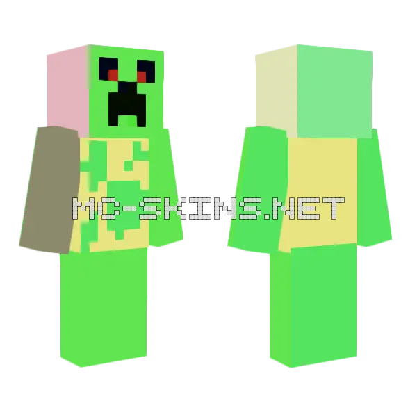 Mutant Creeper, front and back