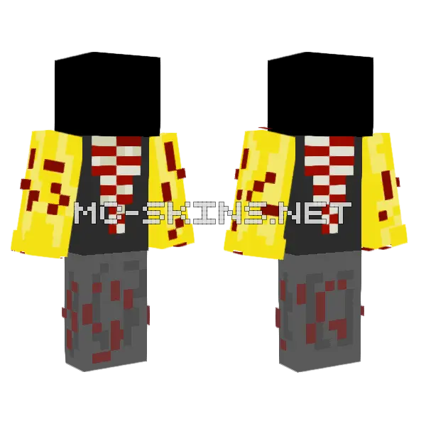 Mutant Worker Minecraft skin, front and back