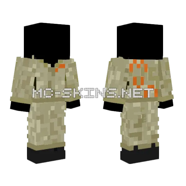 Mva Variant Not So Green Minecraft skin, front and back