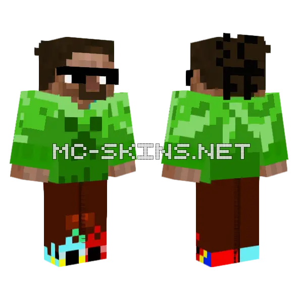 My Bros Mcbe Avatar Minecraft skin, front and back